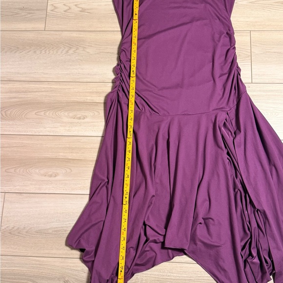 SHEIN Asymmetrical Purple Halter Dress - Picture 4 of 6